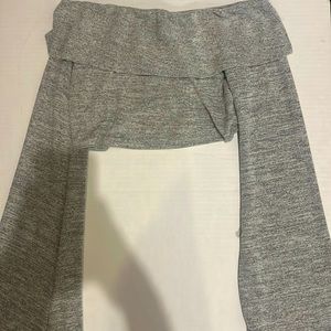 cropped off the shoulder flared long sleeve / in good condition